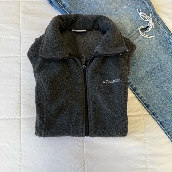 Columbia‎ Fleece Grey Womens Vest Size Small - Picture 1 of 6